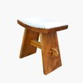 Shogun Stool With Leather icon