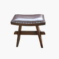 Shogun Stool With Leather icon