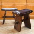 Shogun Stool With Leather icon