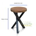 Side Table Industrial High 70 Cm icon