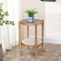 Side Table Junifer Round Tapper Legs Top Glass