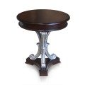 Side Table Silver Leaf With Marble Top