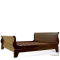 Sleigh bed mahogany wood frame icon