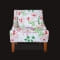 Salvia slipper chair front detail