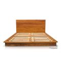 Wooden slats detail of the Joshua solid wood platform bed