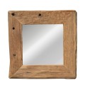 Square Rustic Mirror