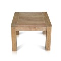 Square Table Teak With Slat Top 60 X 60 Cm