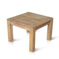 Square Table Teak With Slat Top 60 X 60 Cm