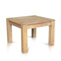 Square Table Teak With Slat Top 60 X 60 Cm