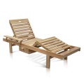 Sun Lounger New With One Armrest Right - No Wheels