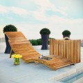 Sunbed Koper Teak