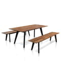 Table And Bench Rustic Iron Legs icon