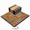 Teak Flooring Mosaic - Solid wood tile setting and packaged