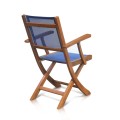 Teak Folding Chair With Batyline