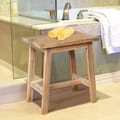 Teak Shower Bench Simple icon