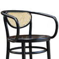 Tonet Arm Chair Wooden Seat Rattan Back Rest icon