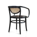 Tonet Arm Chair Wooden Seat Rattan Back Rest icon