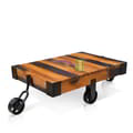 Vintage Trolly Teak Wood Rustic icon