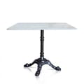 White Marble Table Square Iron Legs icon