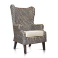 Wing Chair Water Hyacinth W/o Chusion