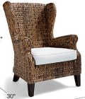 Wing Chair Water Hyacinth W/o Chusion