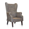 Wing Chair Water Hyacinth W/o Chusion