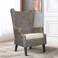 Wing Chair Water Hyacinth W/o Chusion