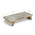 Wooden Riser - Rustic White