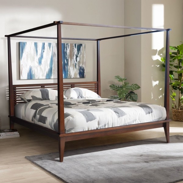 4 POSTER BED CALIFORNIA WITH CANOPY