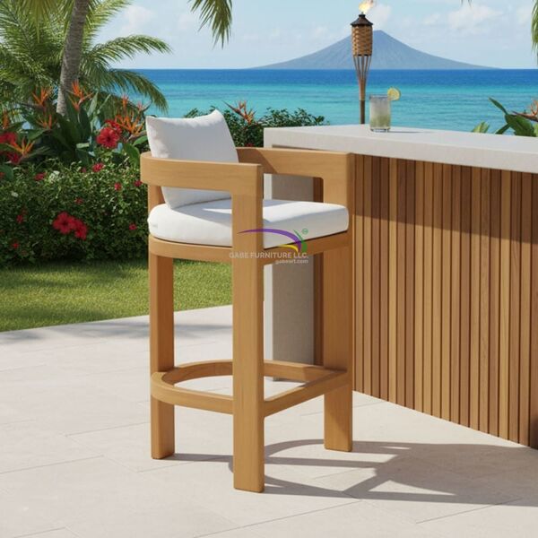 Arcona Teak Bar Stool