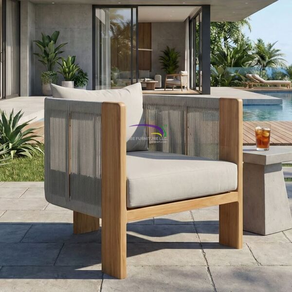 Arvello Teak Outdoor Lounge Chair