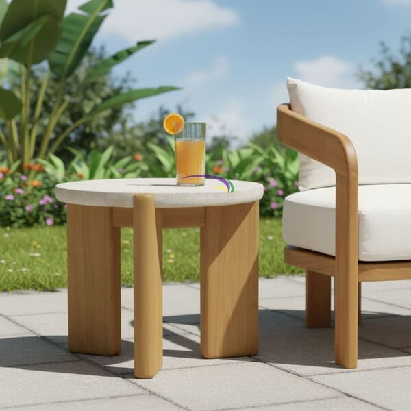 Aurelia Round Marble Side Table