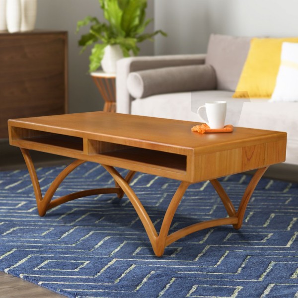 COFFEE TABLE SIGMA WITH SHELF (NO DRAWER)