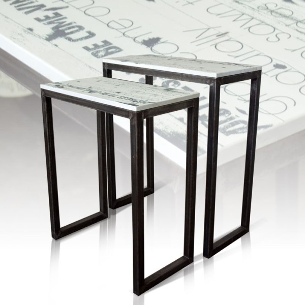 CONSOLE TABLE FONT STYLE 02 IRON LEGS