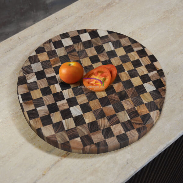 Cutting Board Chess Round