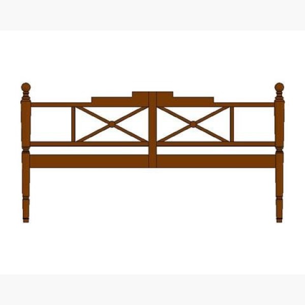 HEAD BOARD COLONIAL DOUBLE CROSS