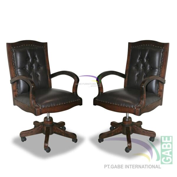 Jamaican Executive Chair  With Leather