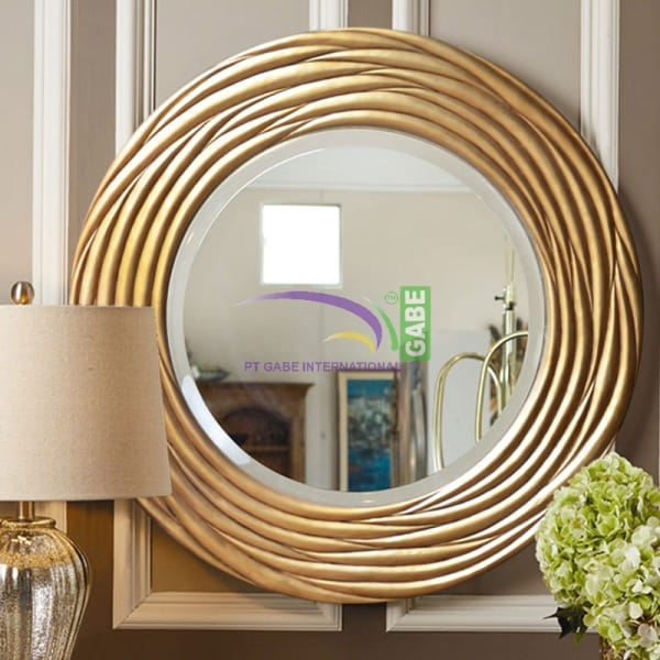 Mirror With Carving Frame Circle