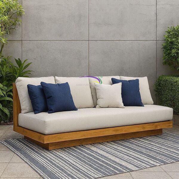 Modern Outdoor Teak Sofa