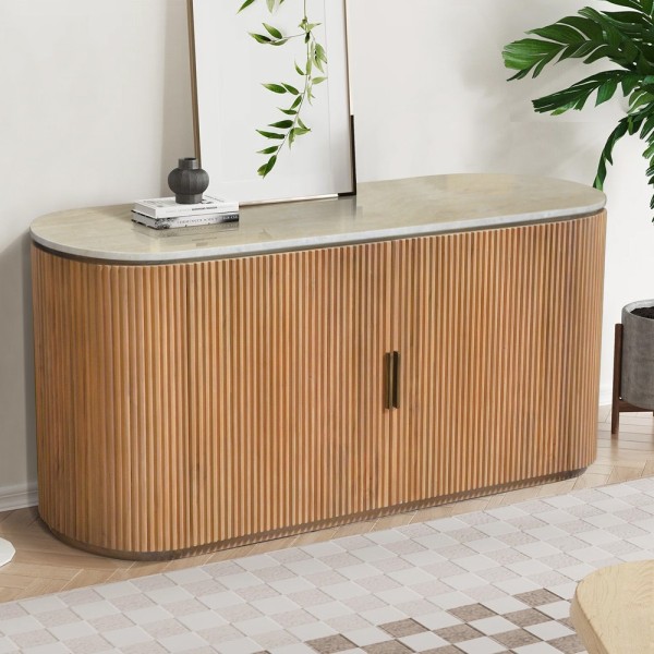 Moher Sideboard 2 Door Travertine