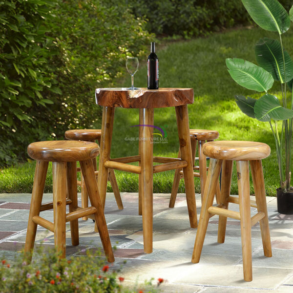 Set Bar Table Rustic Oakland