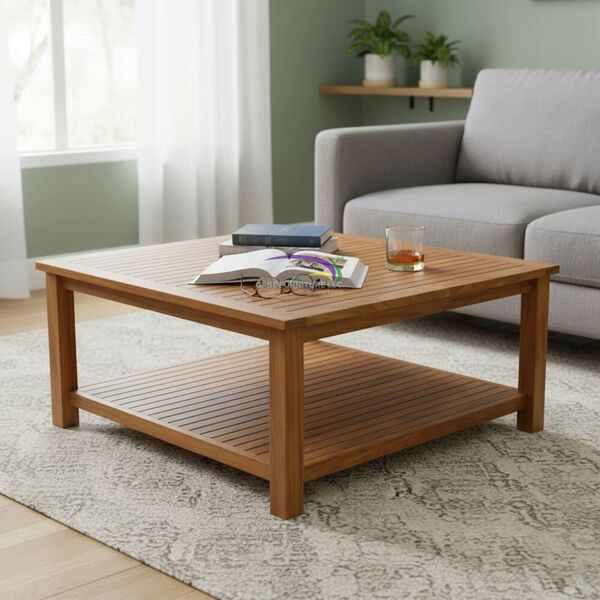 Osaka Square Slatted Coffee Table