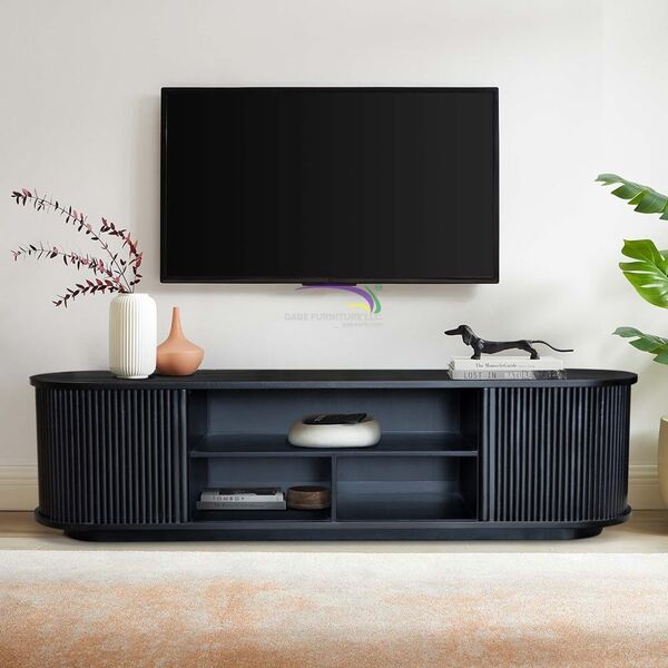 Midnight Fluted Harmony Tv Console