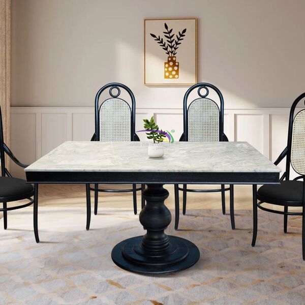 Pdr Rectangular Dining Table