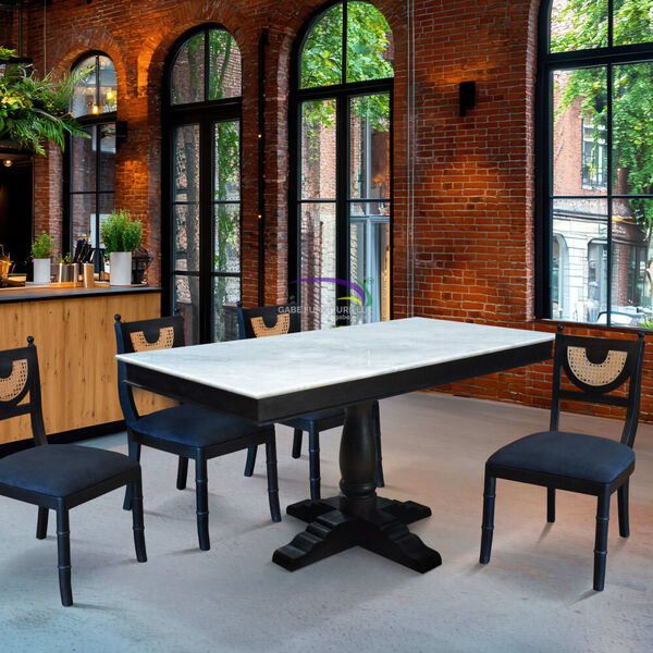 Rectangular Dining Table With 1 Postal Base