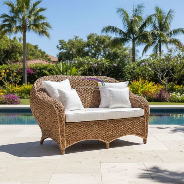 Riviera 2-seater Water Hyacinth Sofa
