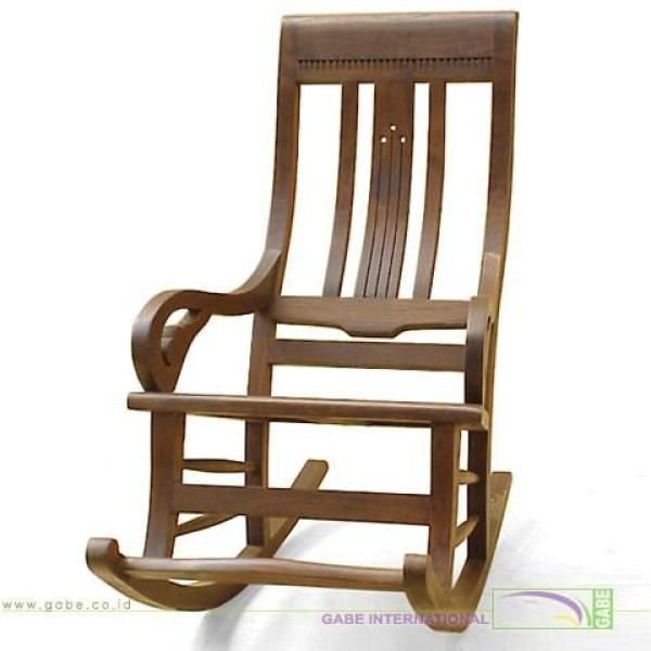 ROCKLING CHAIR WOODEN SEAT