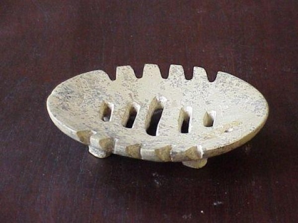 STONE FISHBONE SOAP TRAY