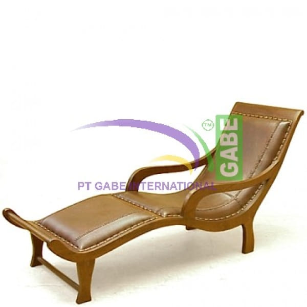 Surabaya Chaise Lounge With Leather
