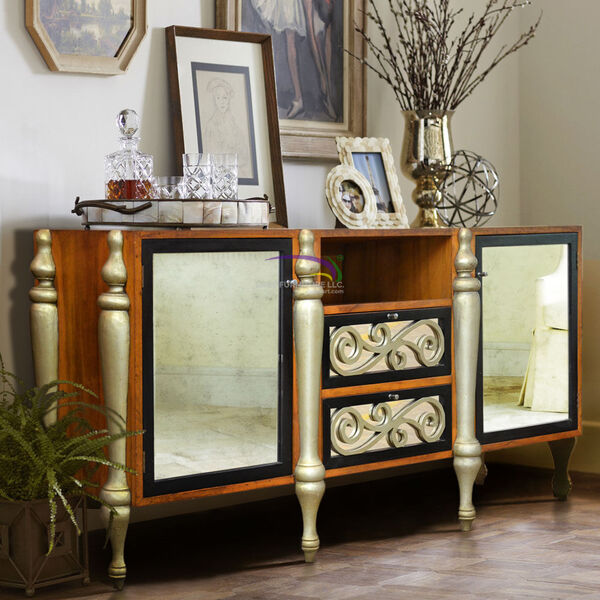 Buffet Batik With Mirrors